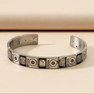 Men’s Stainless Steel Geometric Bracelet
